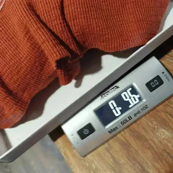 Madewell Cardigan Small Summer Ryder Red Rusty Torch Long Striped Cozy Bohemian - Picture 8 of 8